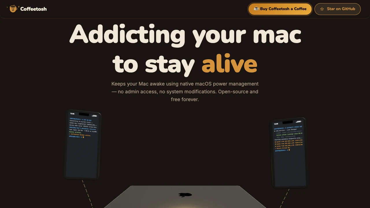 CoffeeTosh website screenshot