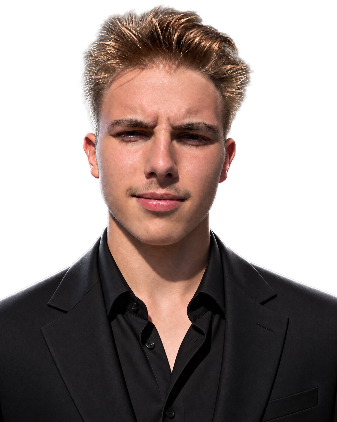 Volodymyr in a black suit